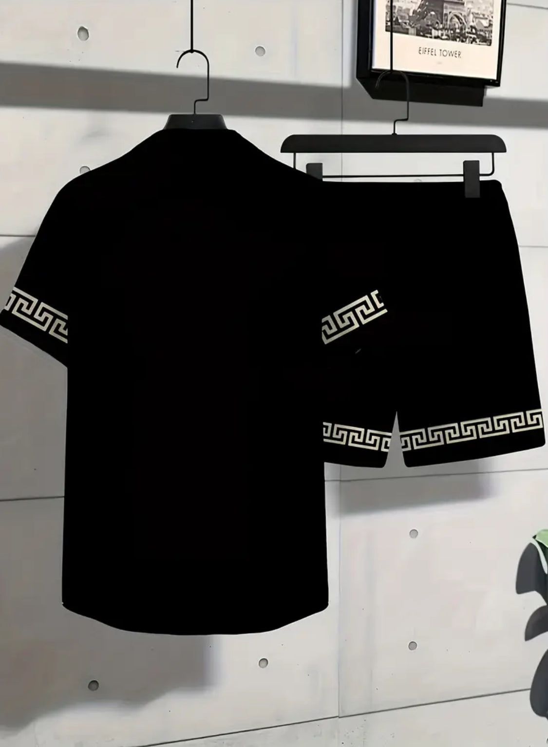 Men’s Luxury Greek Key 2-Piece Summer Set