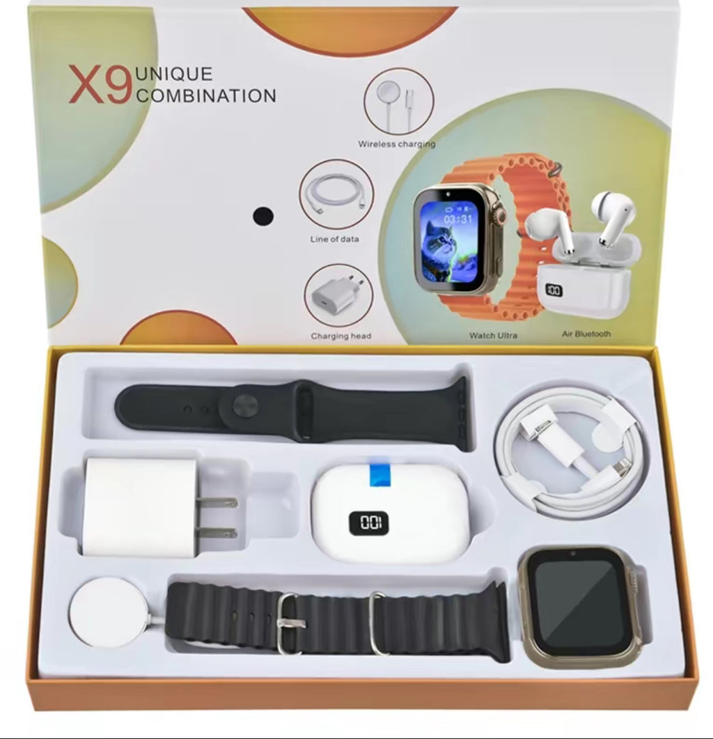 Smart Watch & Earbuds Gift Set (X9 Unique Combination)