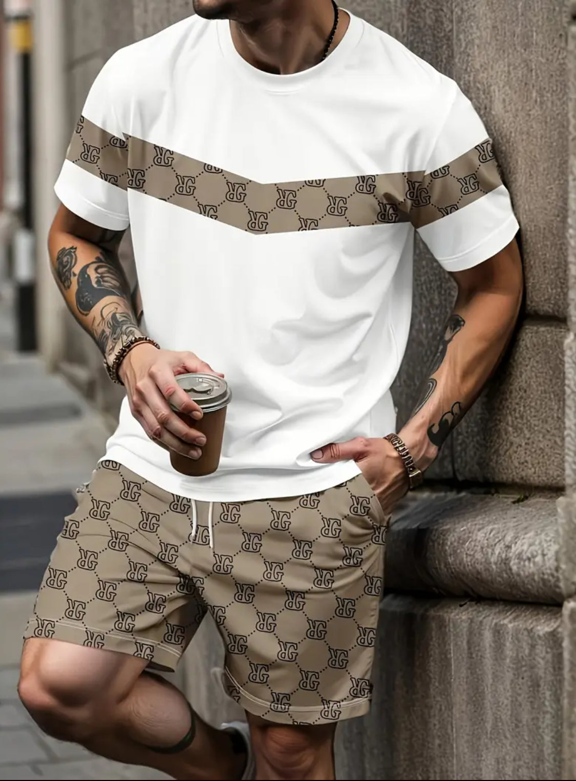 Luxury Monogram Casual Summer Set (2-Piece)