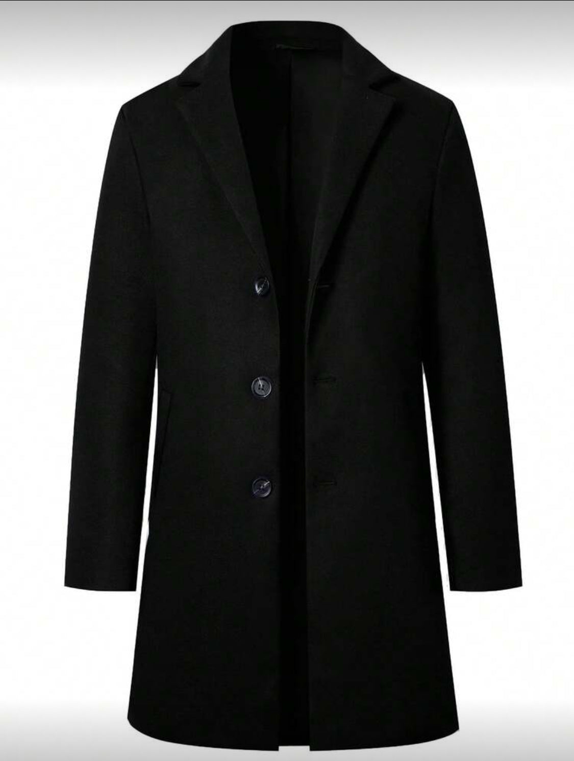Men’s Thermal Wool Blend Overcoat