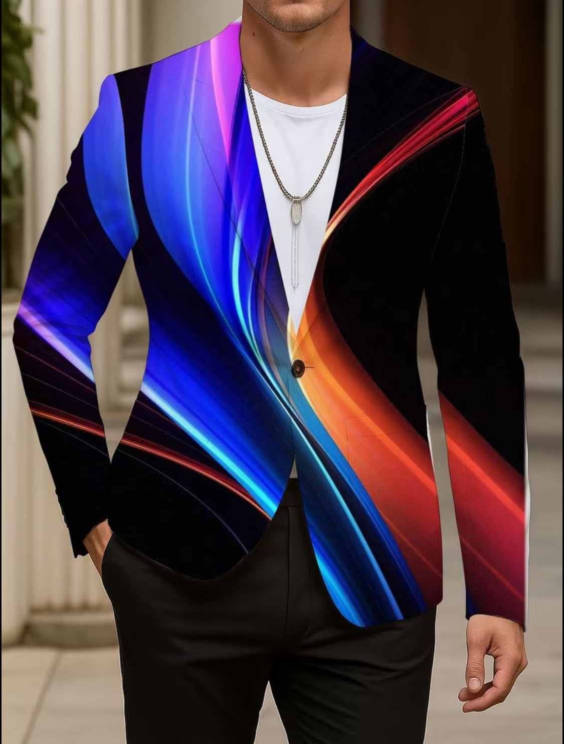Color Flow Gradient Designer Blazer
