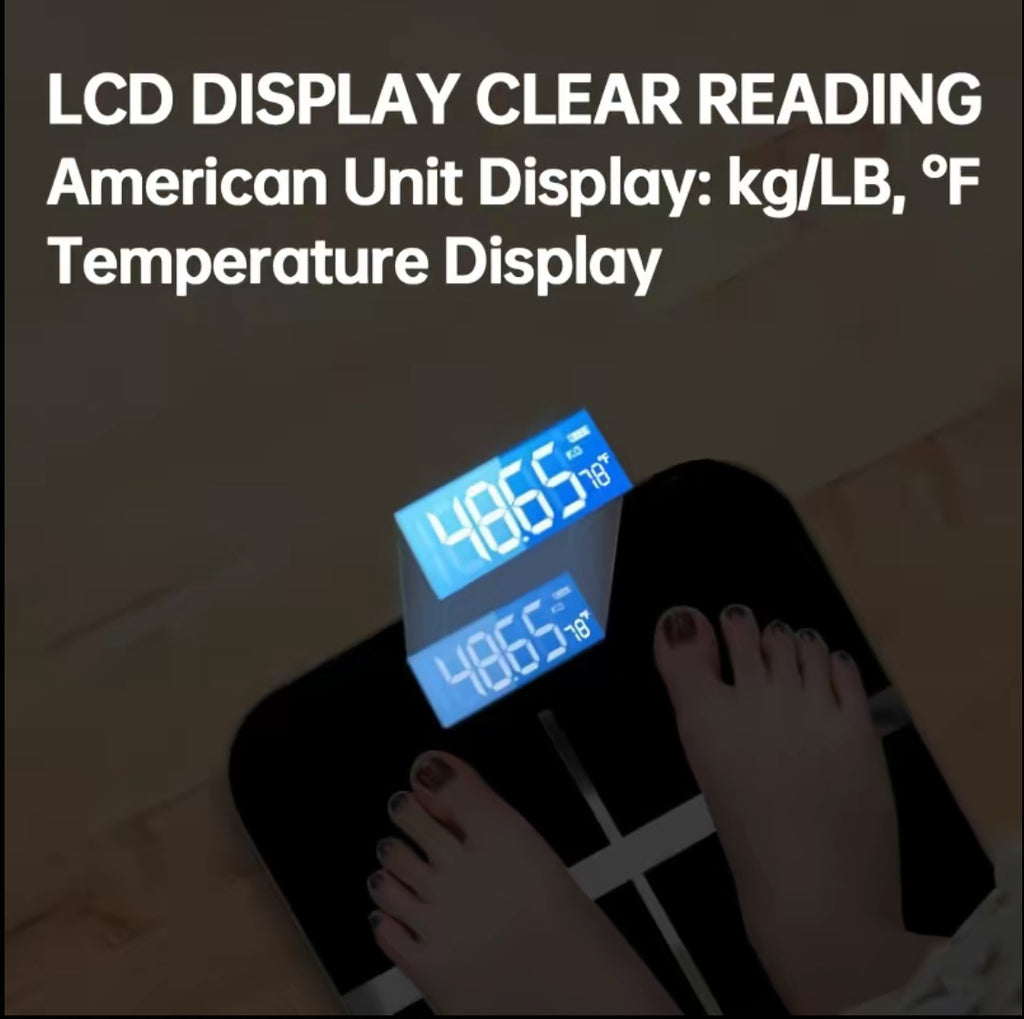 High-Definition Digital Bathroom Scale – Large LED Display, 396 lb Capacity