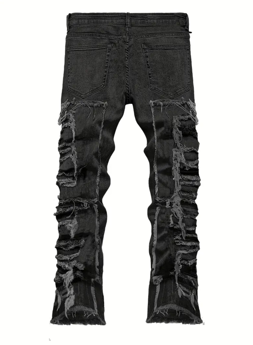 Black Distressed Skinny Jeans