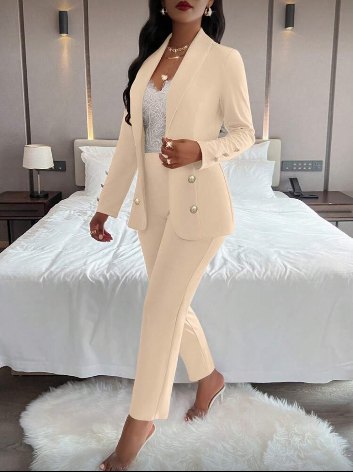 Elegant Women’s Tailored Blazer & Pants Set