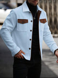 Men’s Contrast Pocket Wool-Blend Jacket