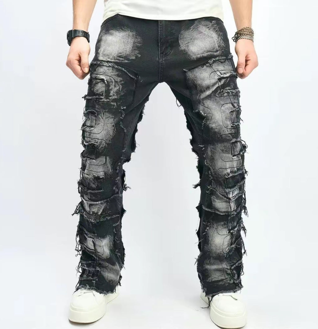 Black Distressed Skinny Jeans