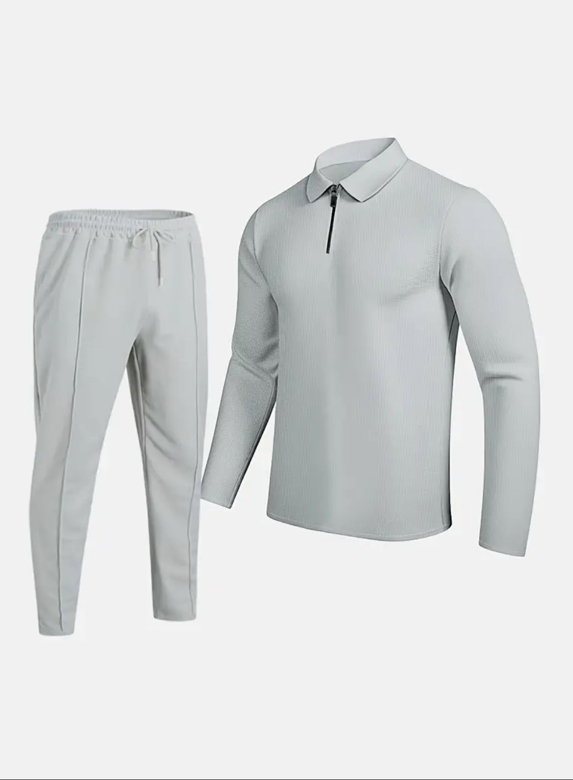 Men’s Premium 2-Piece Quarter-Zip Casual Set
