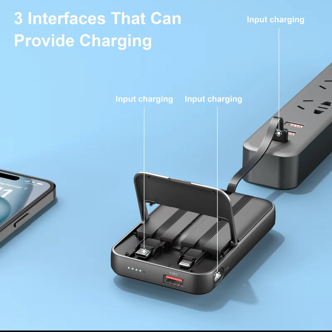 Magnetic Wireless Power Bank with Foldable Stand – Fast Charging Portable Battery Pack