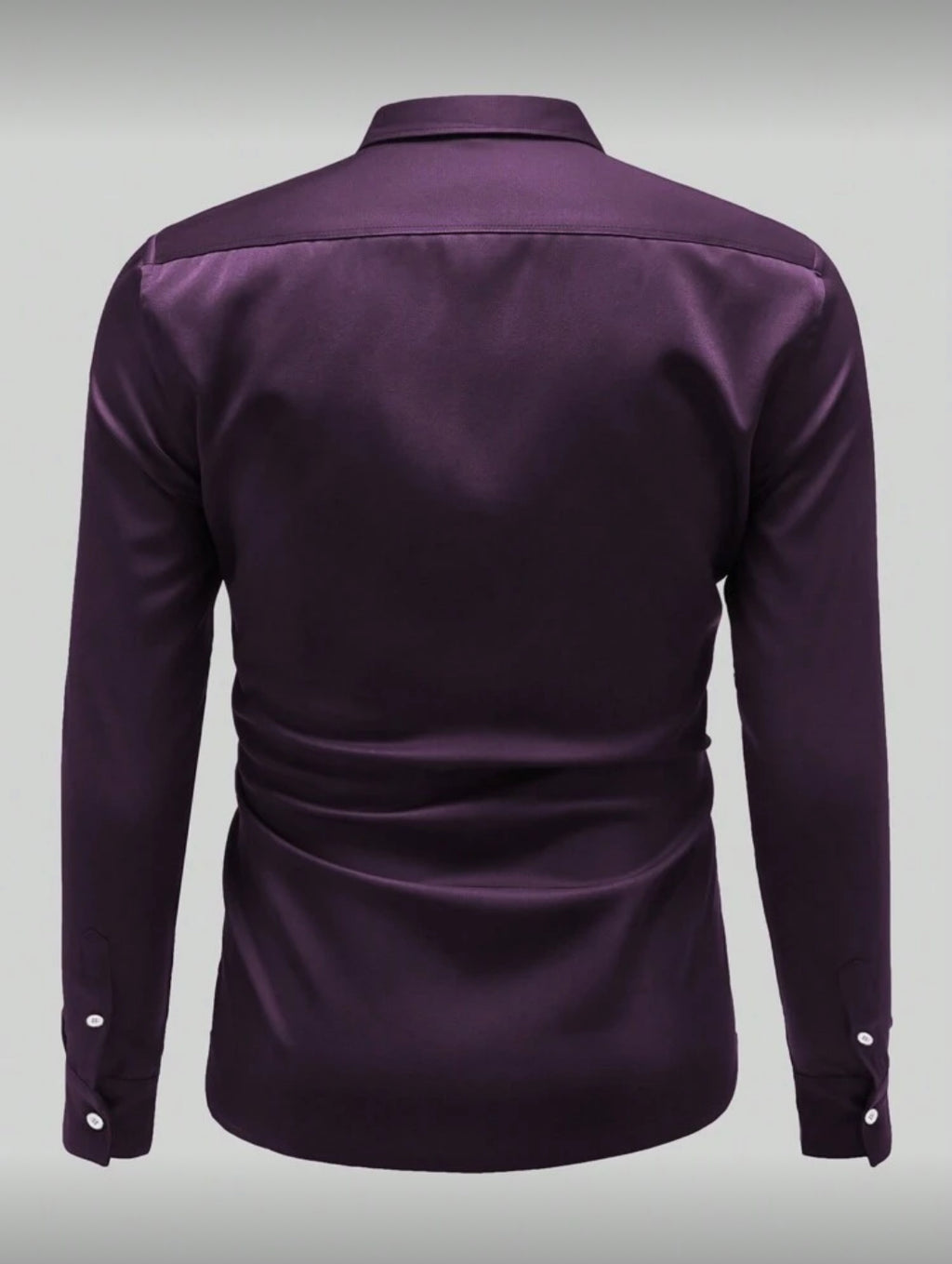 Men’s Slim Fit Satin Dress Shirt – Modern Elegant Style