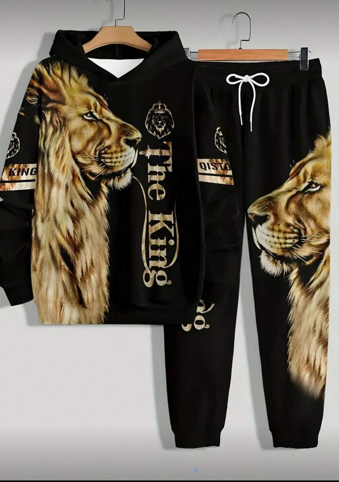 The King Lion Print Tracksuit – Hoodie & Joggers Set