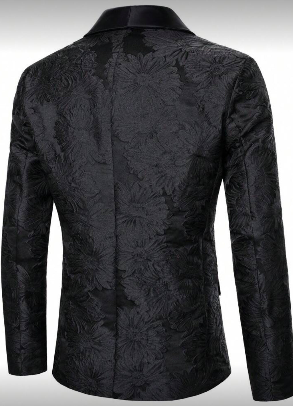 ELi’S Collection – Men’s Luxury Blue Floral Tuxedo Blazer