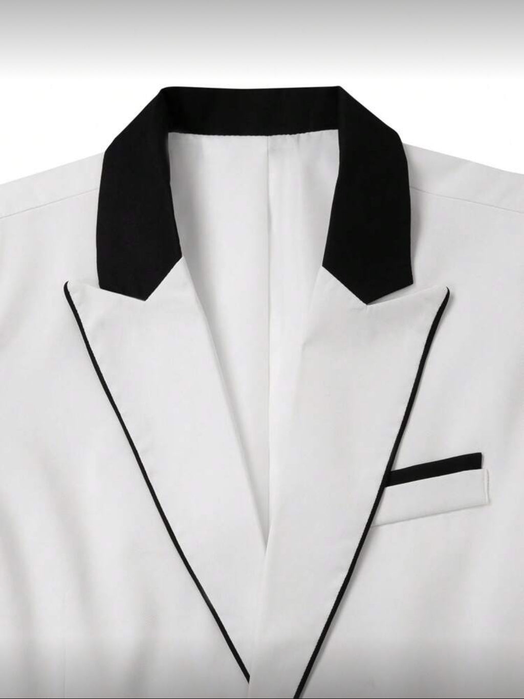 White & Black Classic Tuxedo Suit