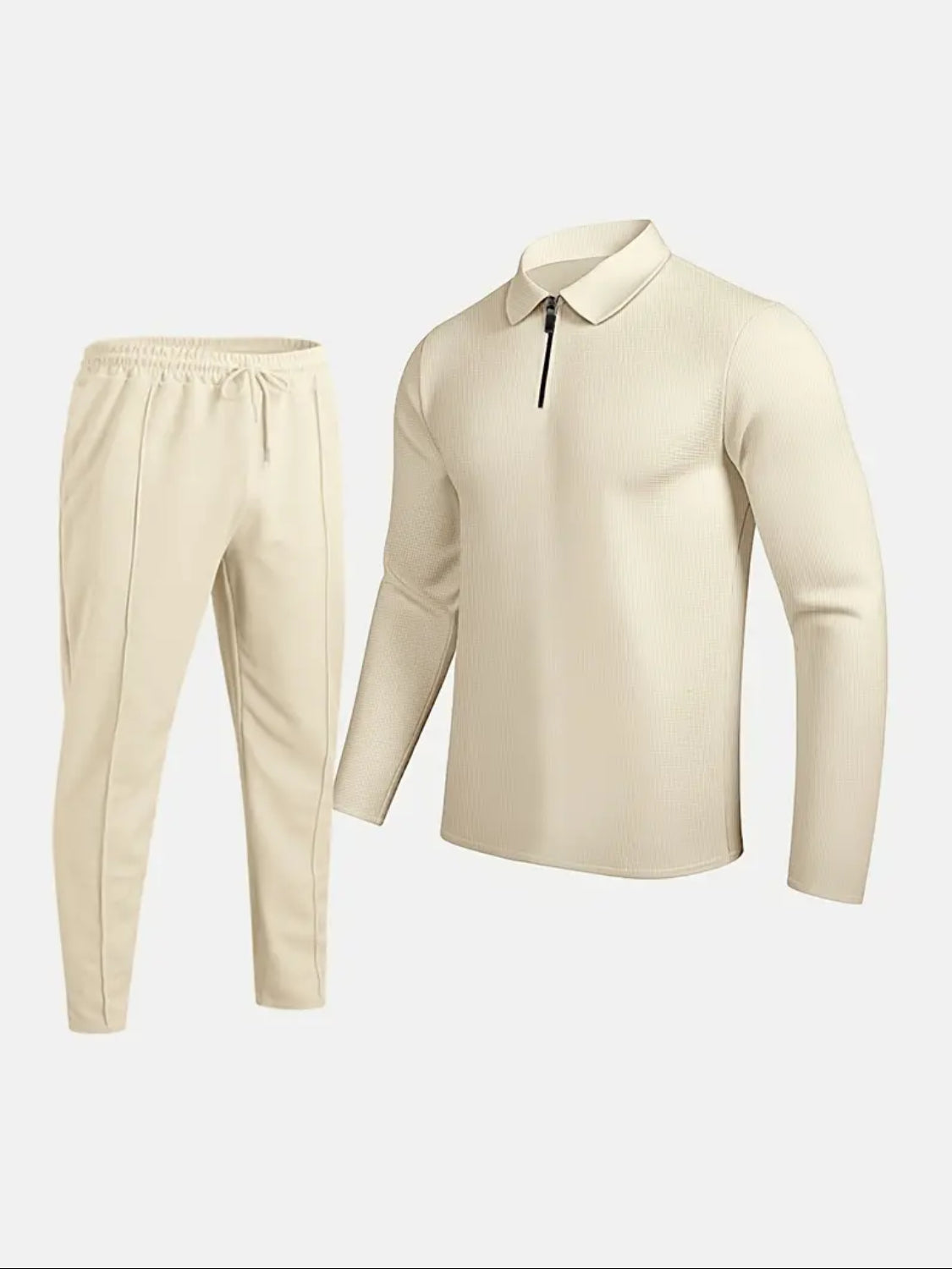 Men’s Premium 2-Piece Quarter-Zip Casual Set