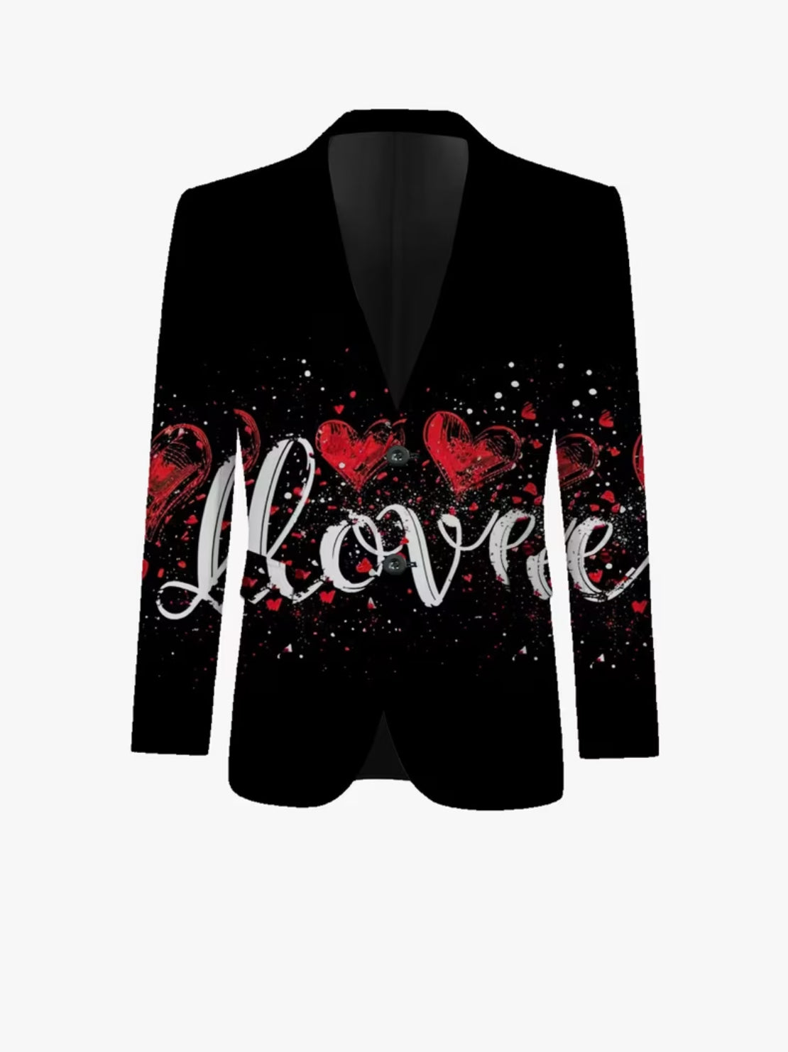 Men’s Black Rainbow Pride Suit Set – Love & Peace Statement Outfit