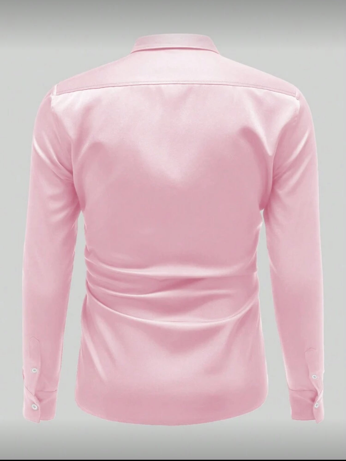 Men’s Slim Fit Satin Dress Shirt – Modern Elegant Style