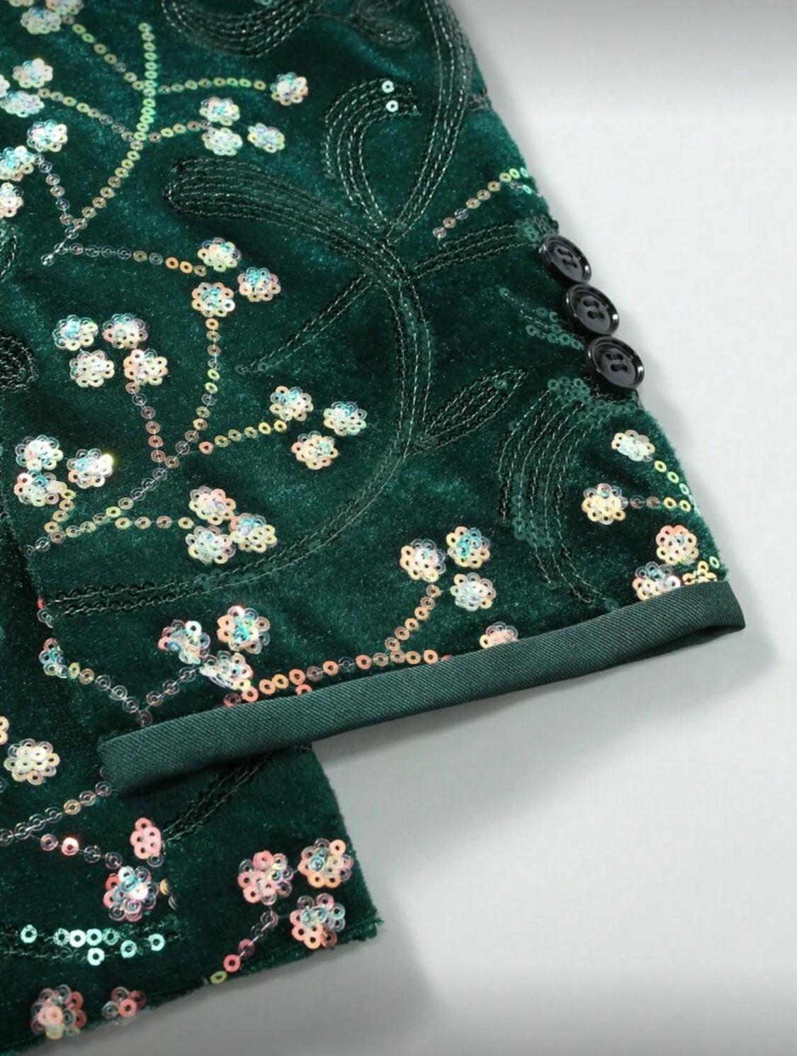 Emerald Bloom Luxury Tuxedo Set