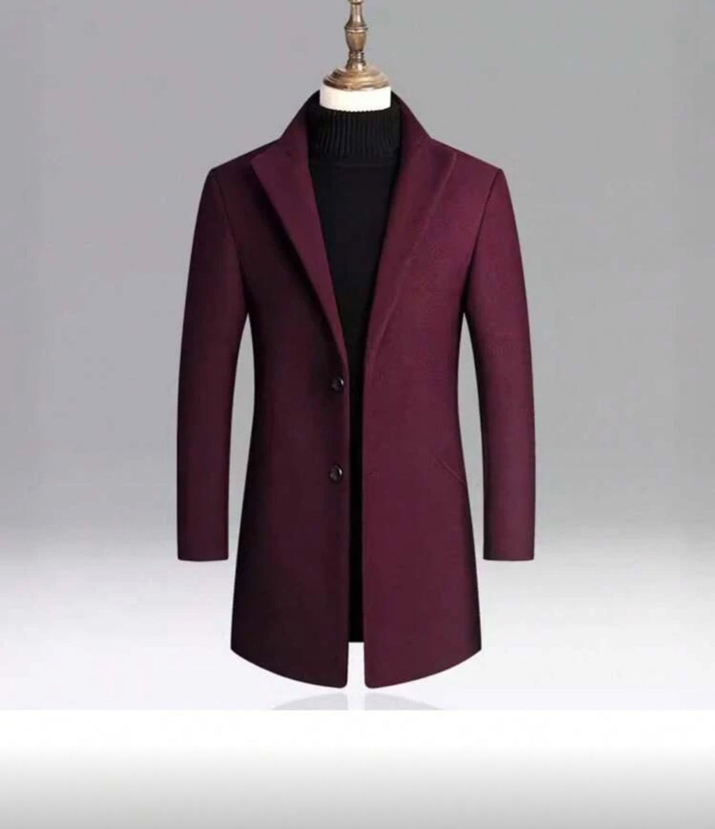 Men’s Thermal Wool Blend Overcoat