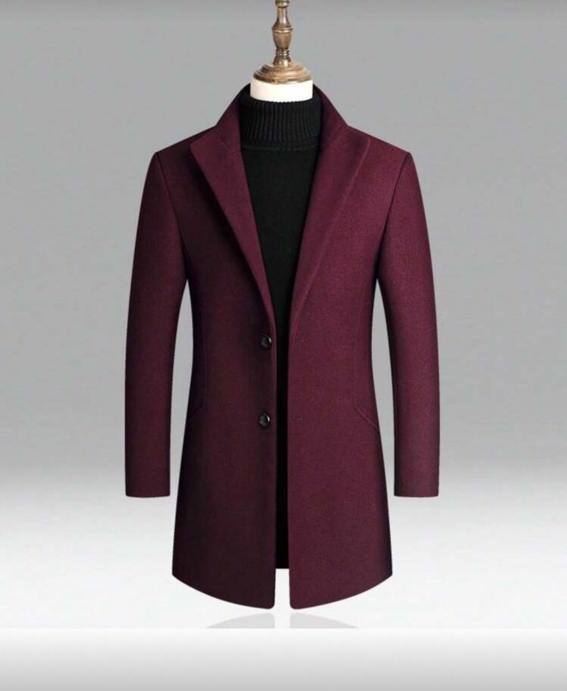 Men’s Thermal Wool Blend Overcoat