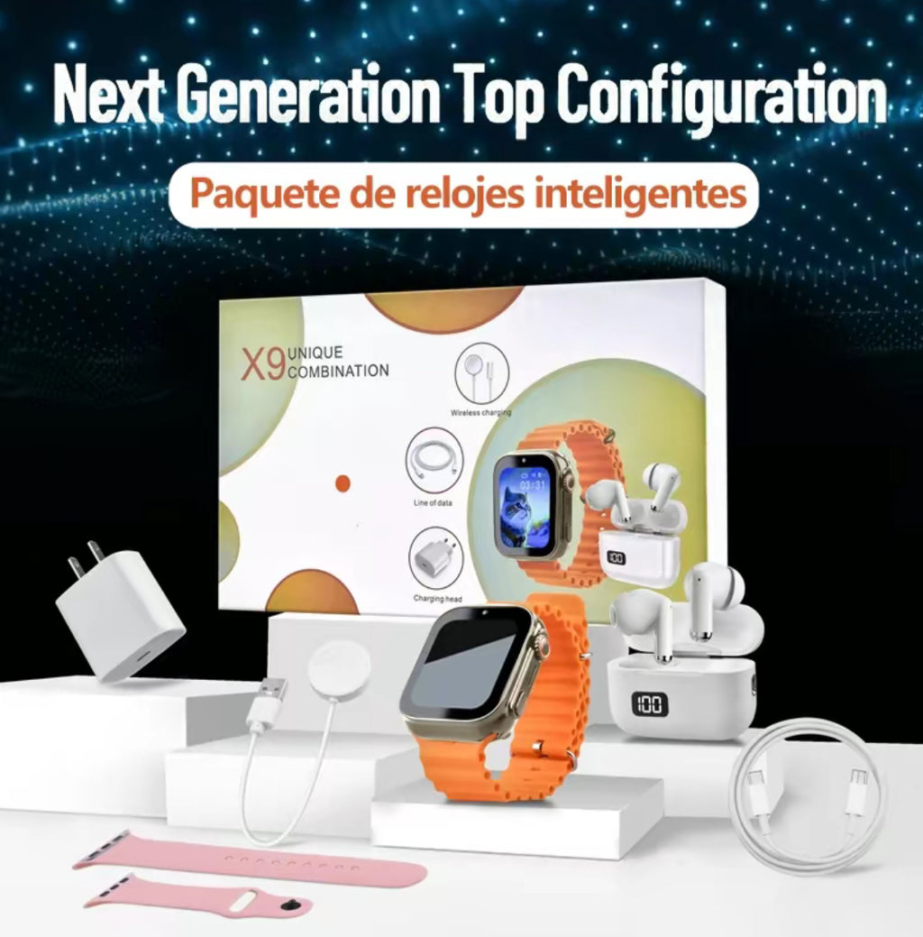 Smart Watch & Earbuds Gift Set (X9 Unique Combination)