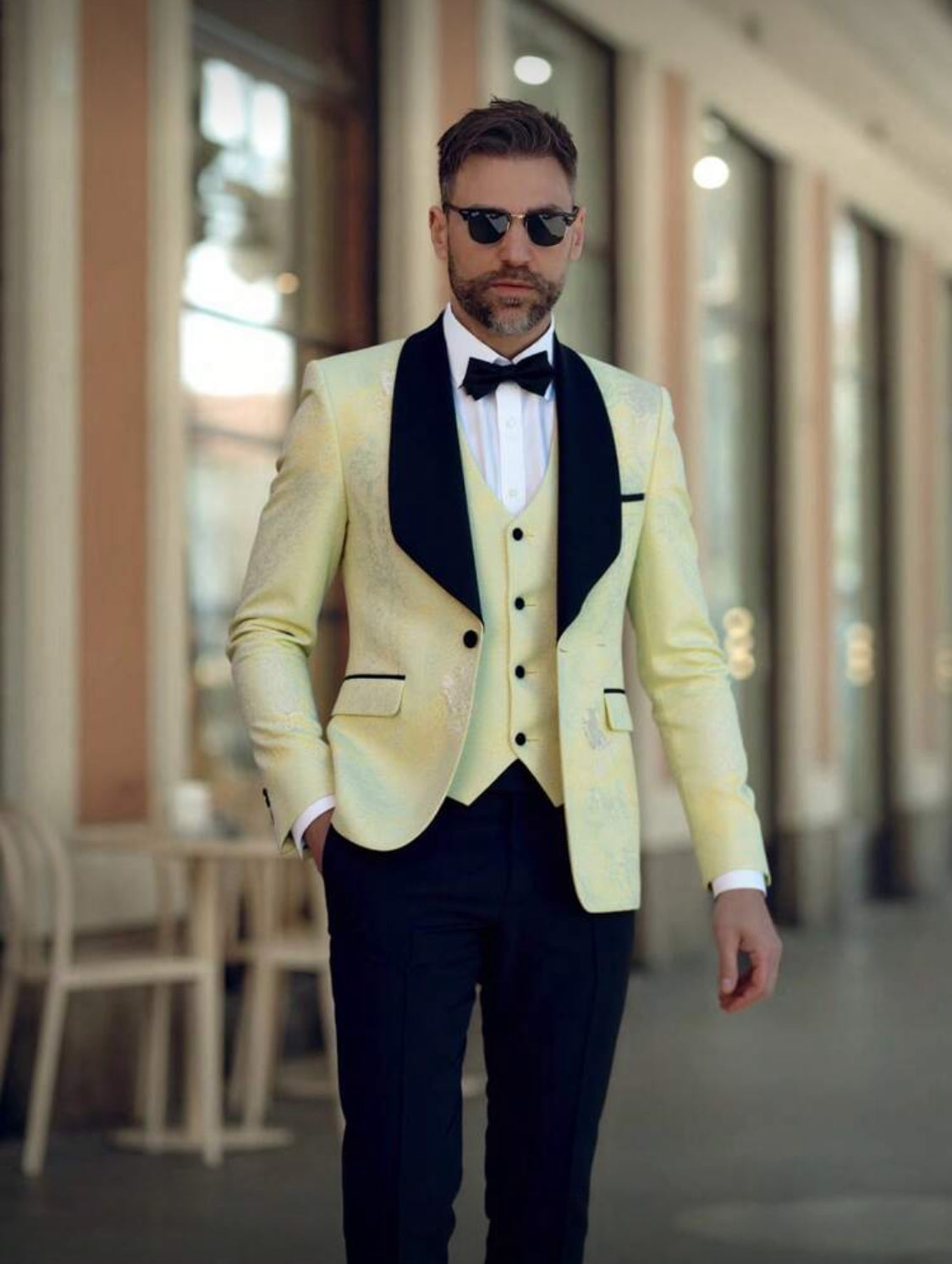 Emerald Royale Floral Tuxedo Set