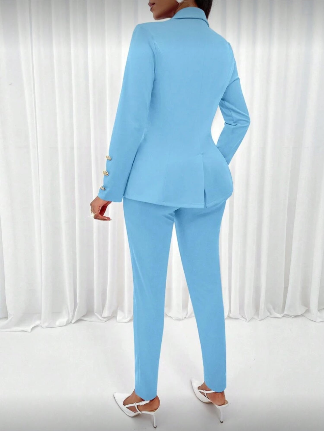 Elegant Red Three-Piece Pants Set for Women