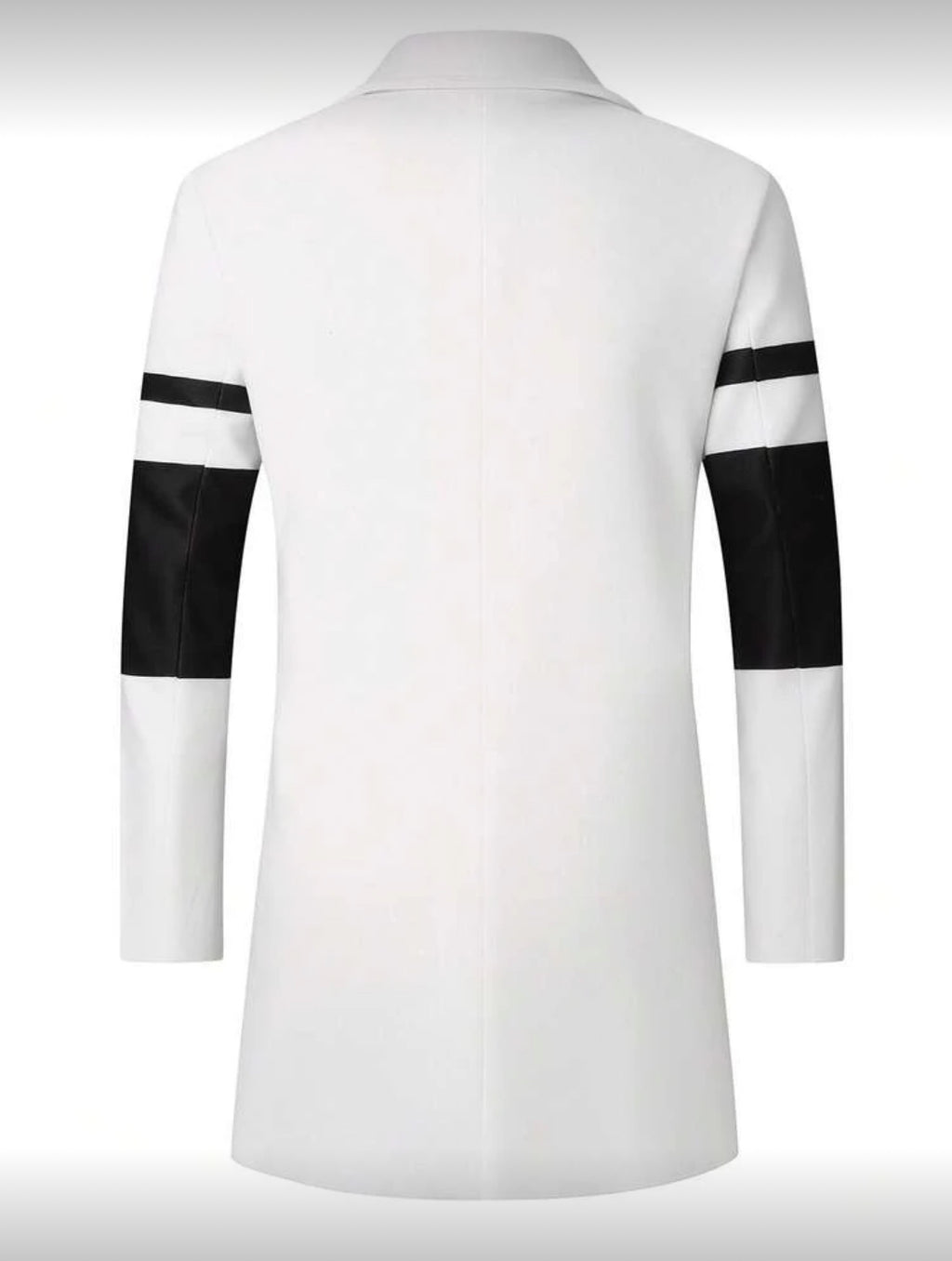 Men’s Modern Contrast Long Coat