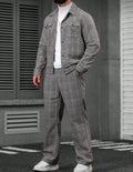 Men’s Classic Plaid Two-Piece Set