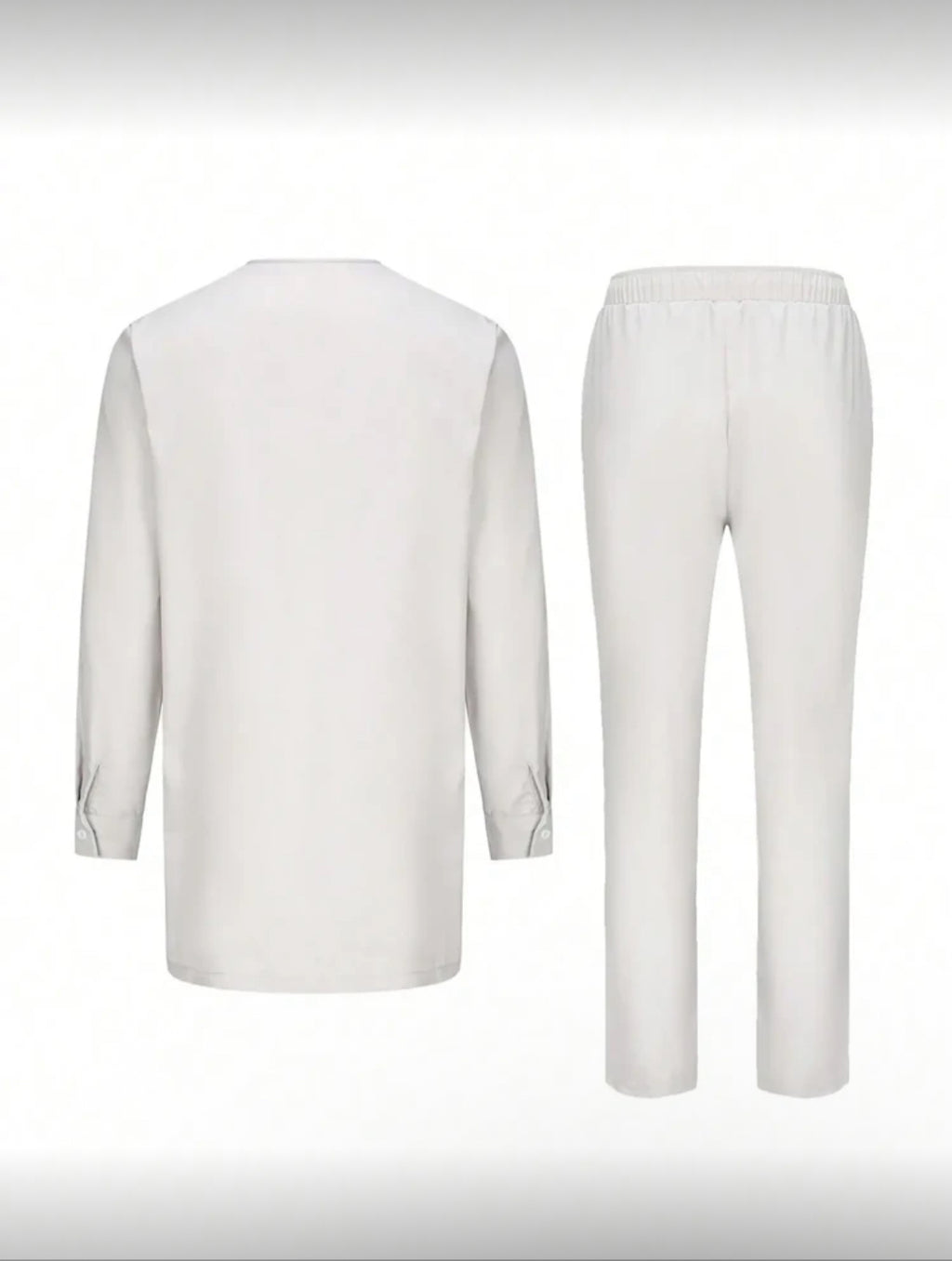 White & Blue Modern African-Inspired Outfit