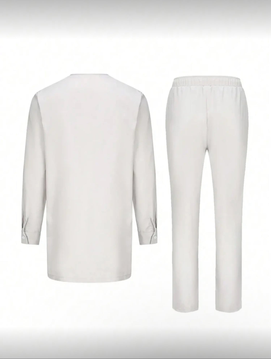 White & Blue Modern African-Inspired Outfit