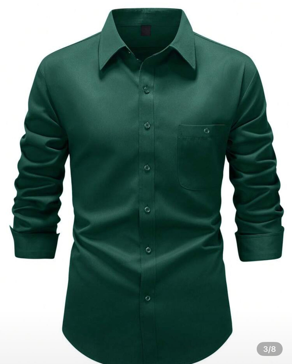 Classic Slim-Fit Long Sleeve Dress Shirt