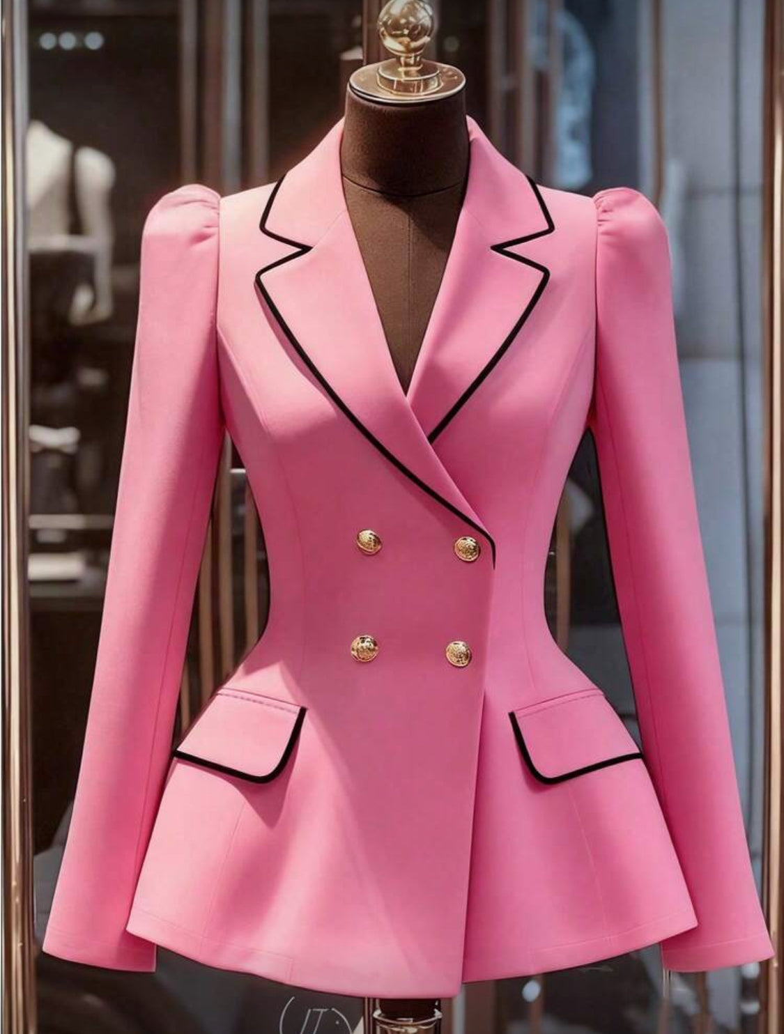 Elegant Double-Breasted Tailored Blazer