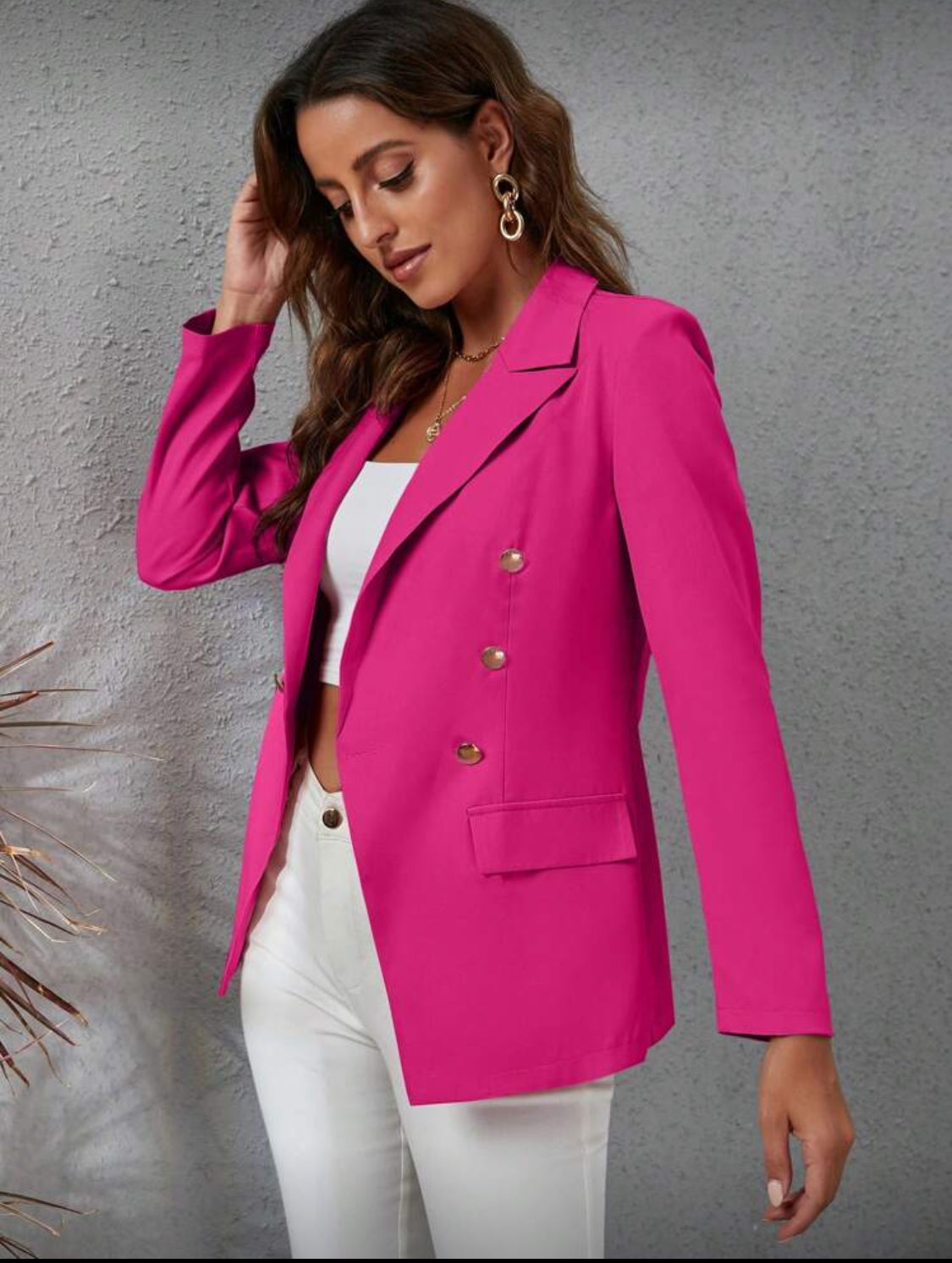 Elegant Double-Breasted Tailored Blazer