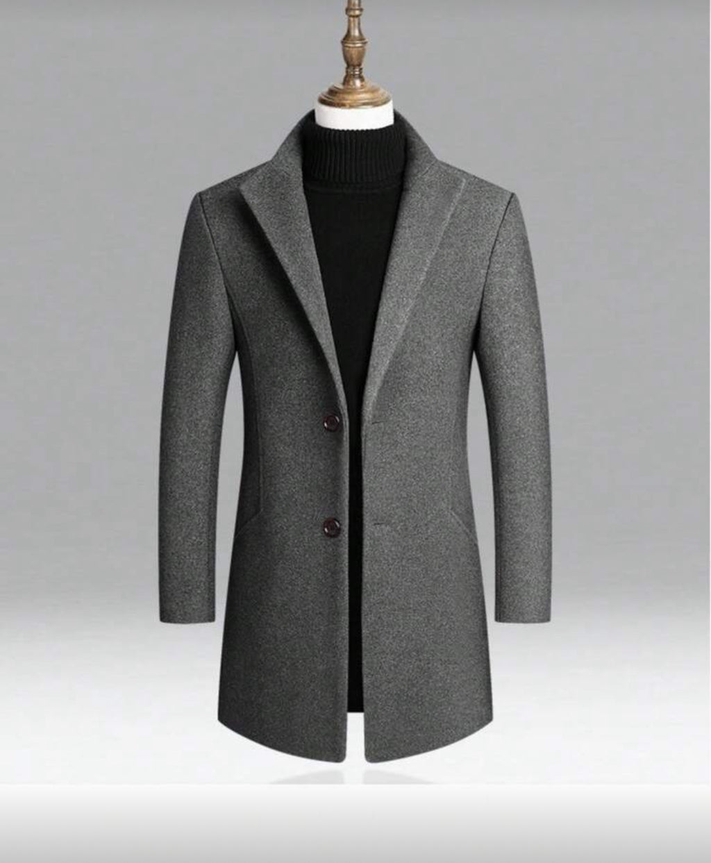 Men’s Thermal Wool Blend Overcoat