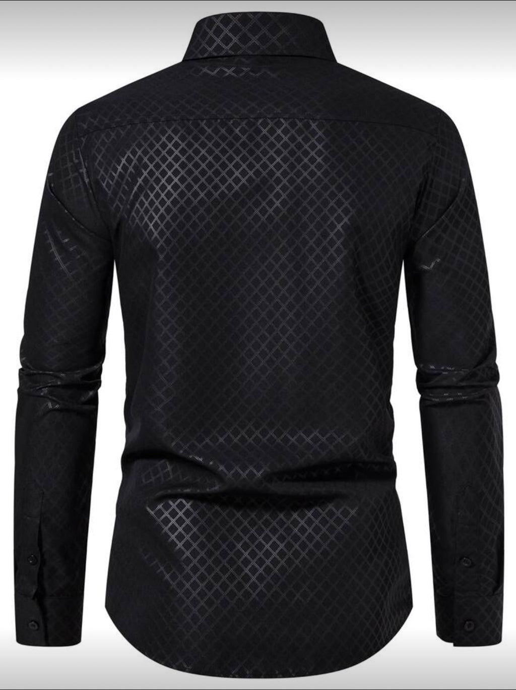 Modern Textured Slim-Fit Button-Up Shirt