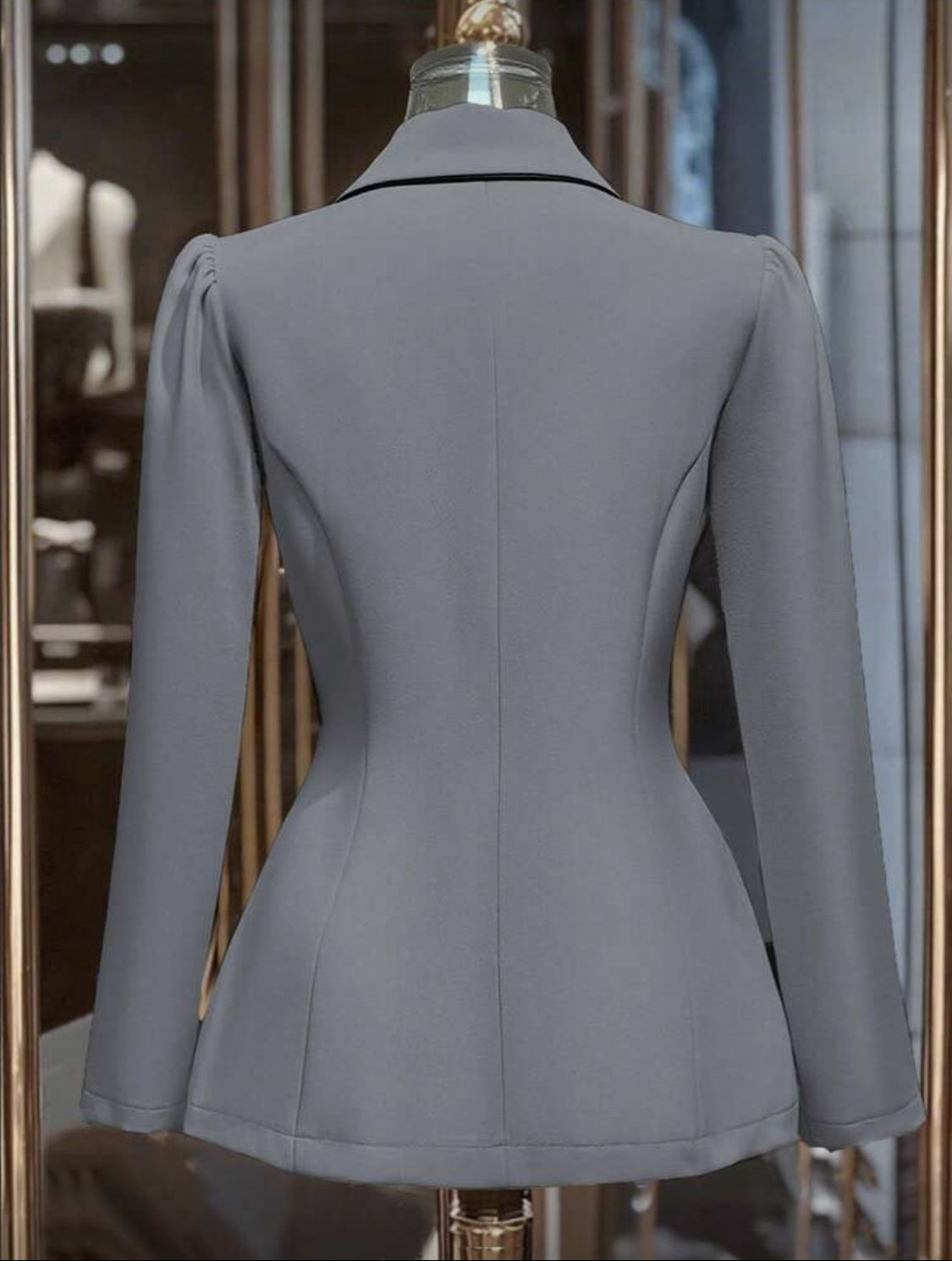 Elegant Double-Breasted Tailored Blazer