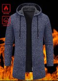 Men’s Thermal Fleece-Lined Hooded Cardigan