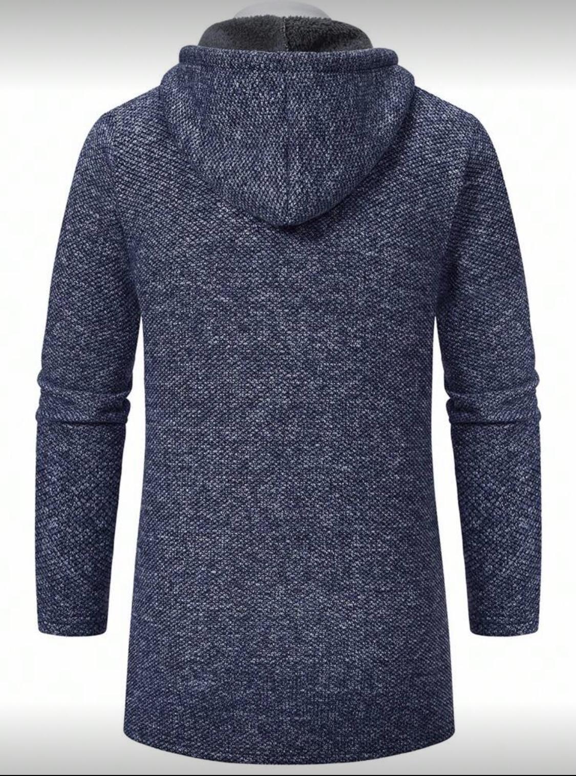 Men’s Thermal Fleece-Lined Hooded Cardigan